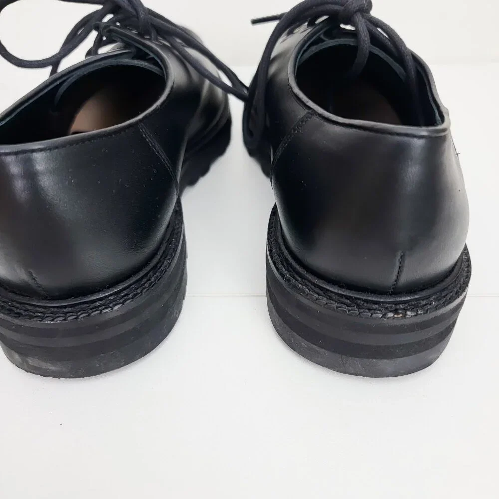 BODE University Leather Derby Loafers in Black 41 8 - Picture 8 of 12